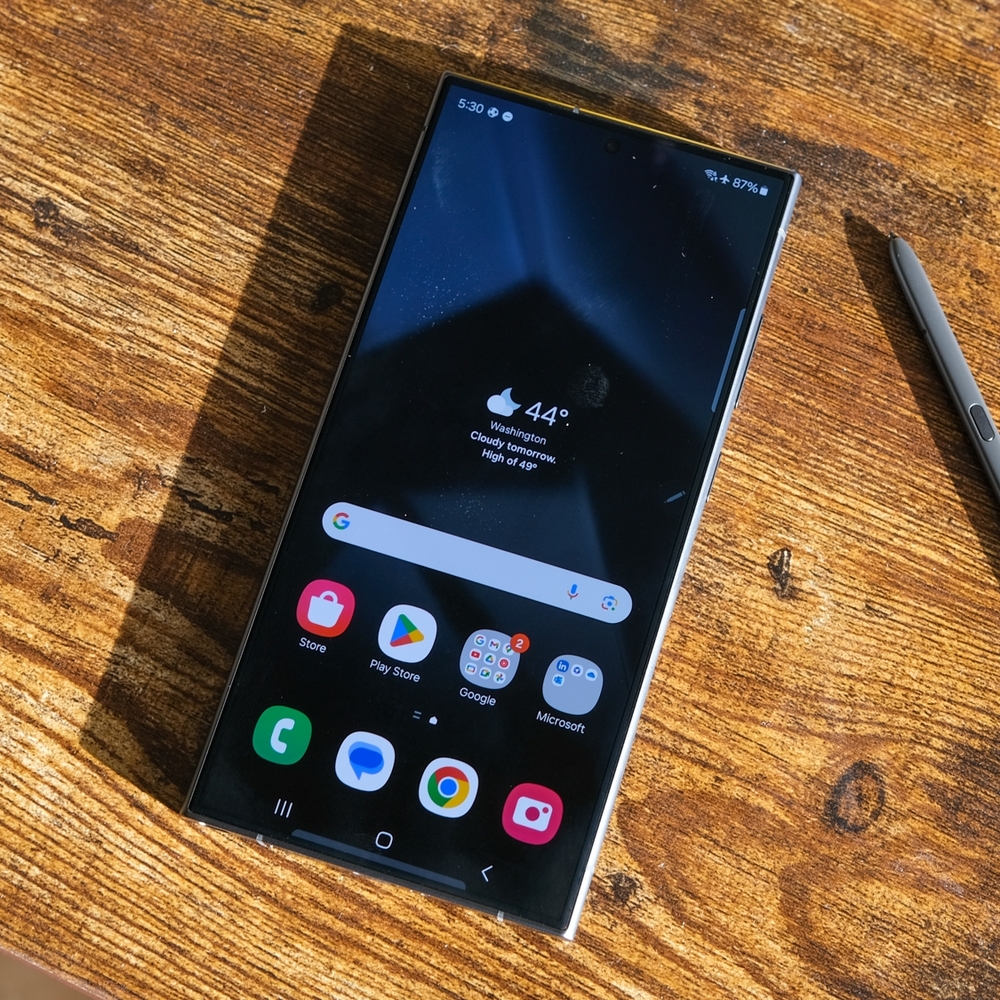 Samsung Galaxy Smartphone in Black